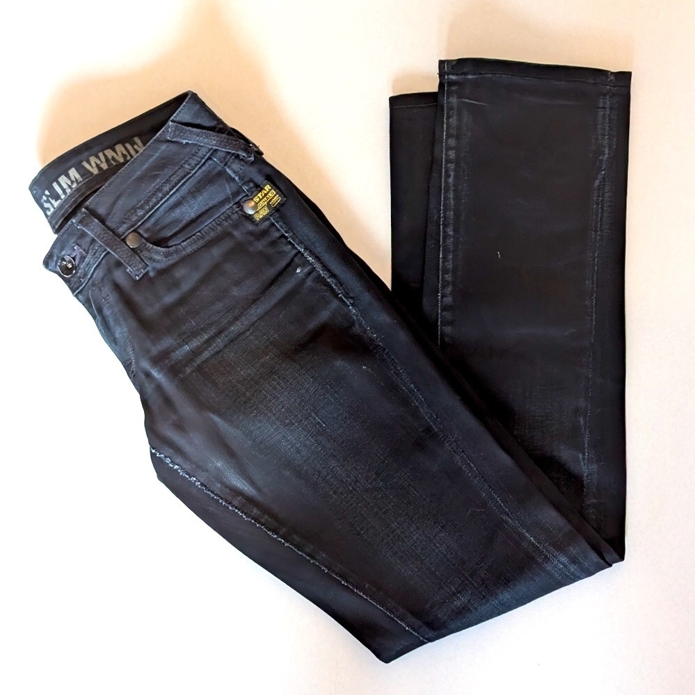 G Star Raw Core Slim Black Jeans Size 27